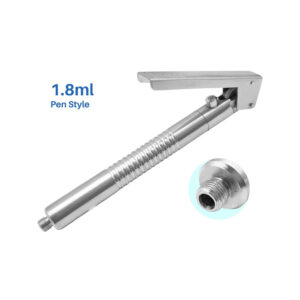 Intraligamental Syringe Chrome Pen Style 1.8ml Stainless Steel Dental Implant Aspiring Syringe