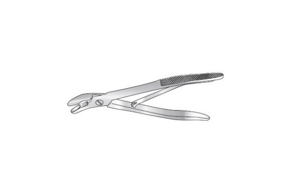 FALCONER RONGEUR, ANGLED TO SIDE, LIGHT, SCREW JOINT – Surgical Hill