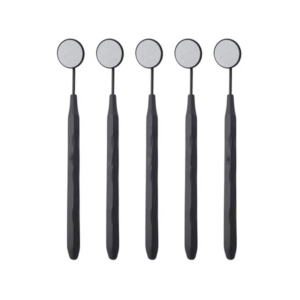 Dental Mirror Matte Black Set of 5 Mouth Mirror for General and Laser Dentist