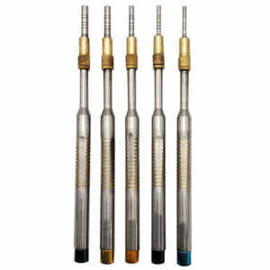 Osteotomes Set Straight 5 pcs of different sizes color coded Adjustable Screw Concave Tip