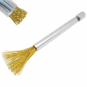 Rust Cleaning Bur Cleaning Brush with Tough Copper Bristles & Adjustable Length