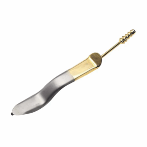 Minnesota Cheek Retractor with Suction Gold Plated Surgical Dental Instruments